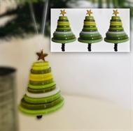 Sæt med 10 juletræer i knapper - årets kreative juleidé