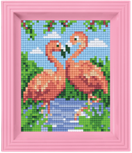 Gavesæt. Flamingoer med ramme