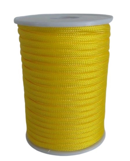 31 m. gul faldskærmsline. 4 mm.