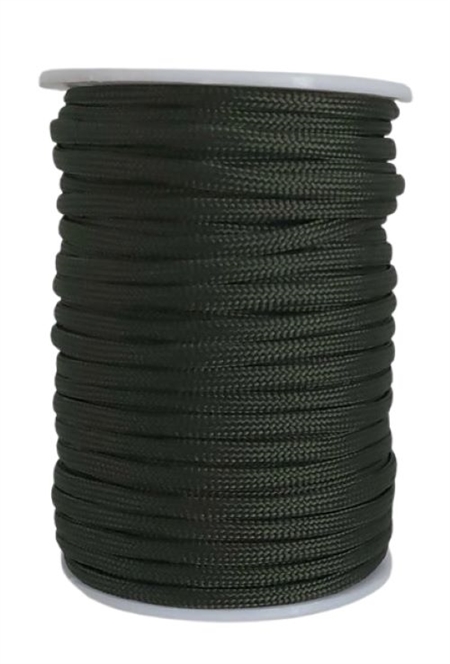 31 m. oliven faldskærmsline - 4 mm.