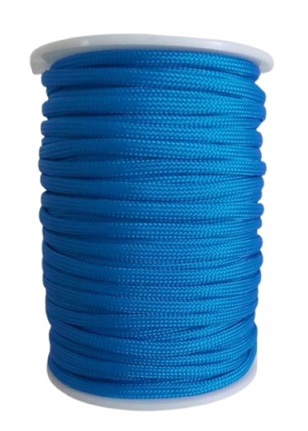 31 m. blå faldskærmsline. 4 mm.