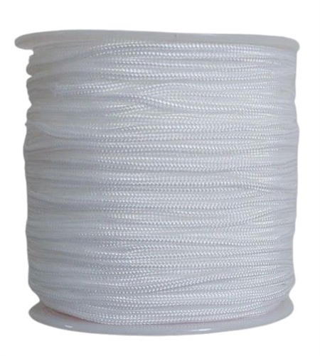 50 m. hvid knyttesnor, 1,5 mm.
