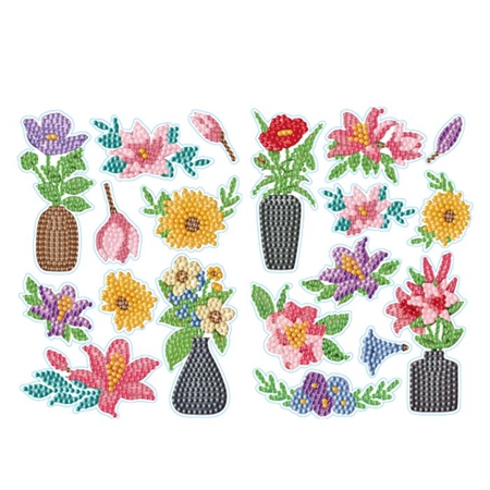 Sticker ark med blomster