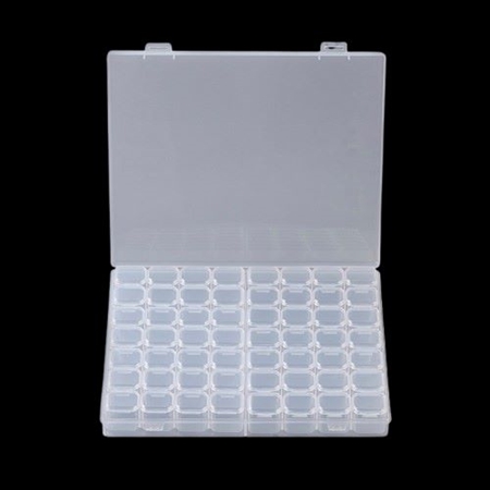 Display med 56 små rum