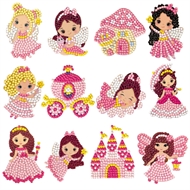 Stickersæt | Lyserøde prinsesser