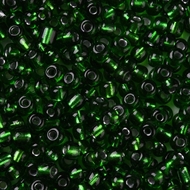 4 mm. grønne glasperler, 50 g