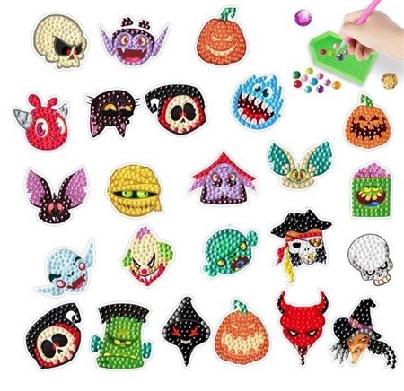 Sticker ark med Halloween