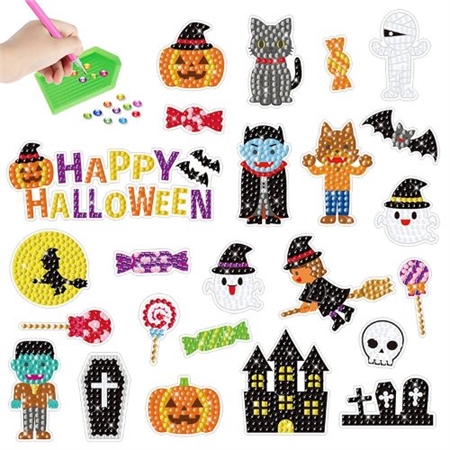 Stickersæt I 24 Halloween figurer sæt 4