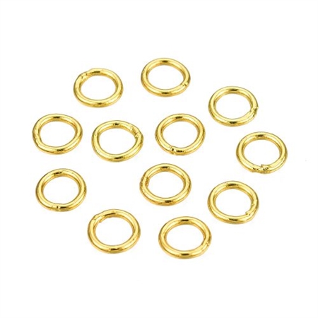 O-ringe 5 mm. lukkede forgyldte