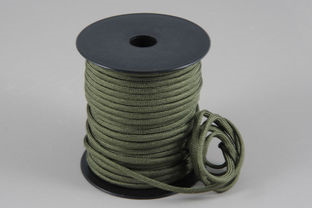 Faldskærmsline - Armygrøn 4 mm.