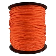 50 m. orange knyttesnor. 2 mm.