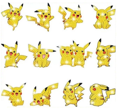 Sticker ark med Pikachu fra Pokemon