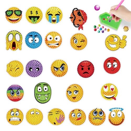 Sticker ark med smileyer