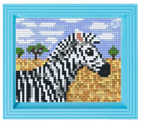 Gavesæt med ramme. zebra