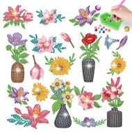 Sticker ark med blomster
