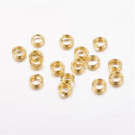 200 dobbelte, forgyldte o-ringe 4 mm.