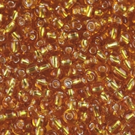 4 mm. guld glasperler, 50 g