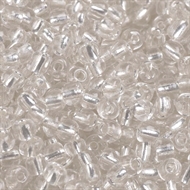 4 mm. klare glasperler, 50 g