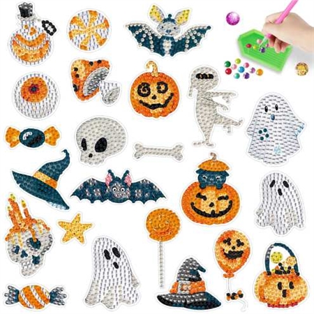 Stickersæt | 23 Halloween figurer sæt 2