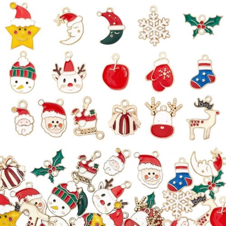 32 jule vedhæng - 16 forskellige x 2