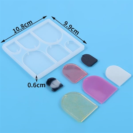 1 form til 6 forskellige medaljon vedhæng