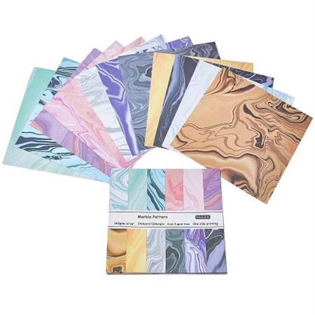 24 stk. scrapbooking papir. str. 15 x 15 cm.