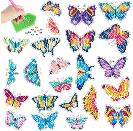 Stickersæt I Sommerfugle 23 stk.